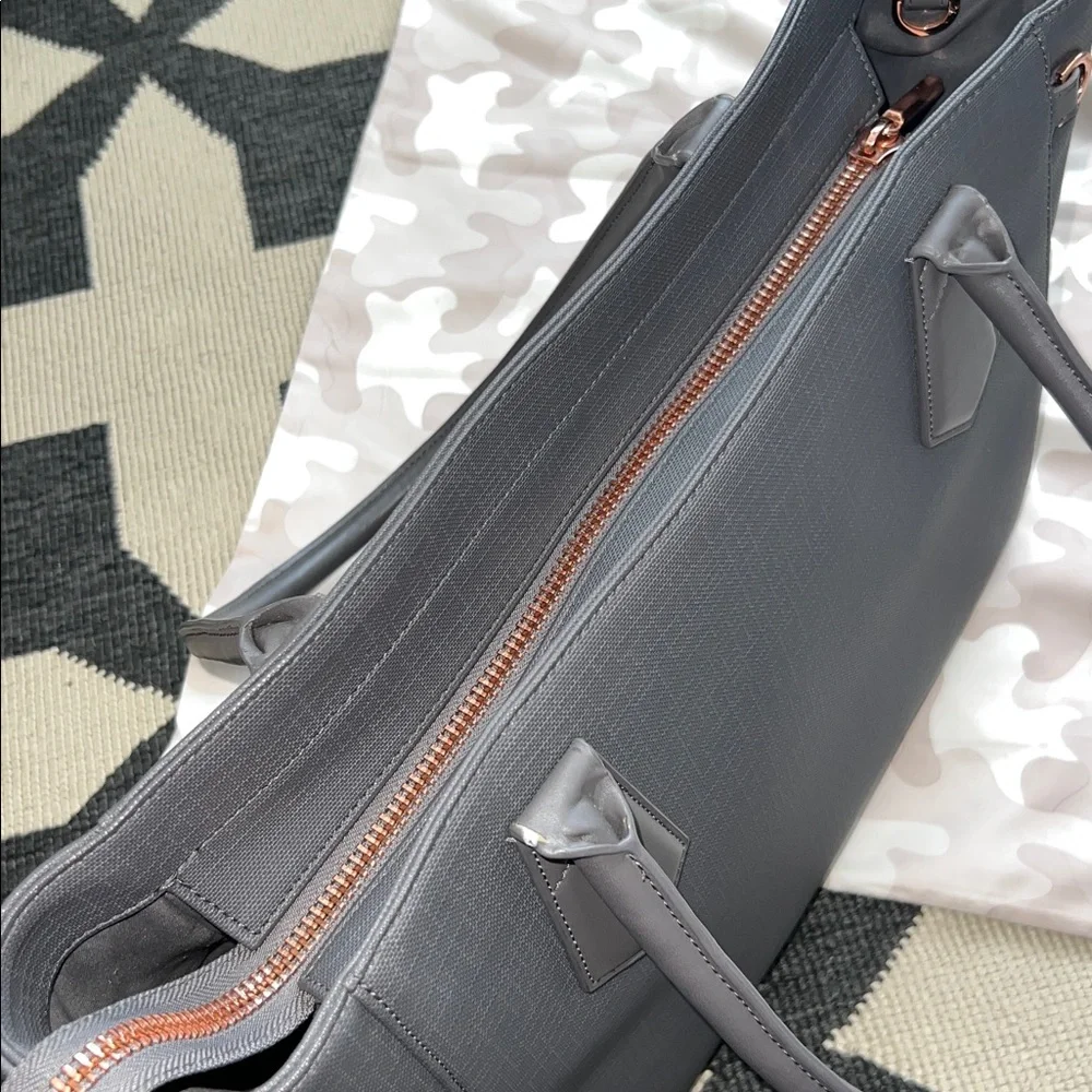 Dagne Dover Graphite Grey Signature Tote Bag